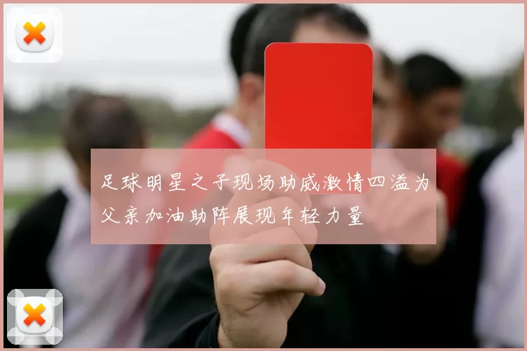 足球明星之子现场助威激情四溢为父亲加油助阵展现年轻力量